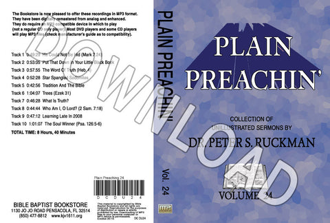 Plain Preachin' Volume 24 - Downloadable MP3