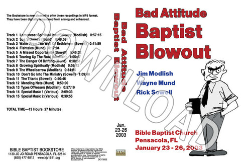 2003 January Blowout Sermons - Downloadable MP3