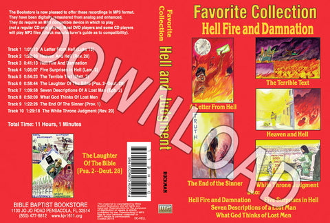Hell Fire And Damnation Sermons Collection - Downloadable MP3