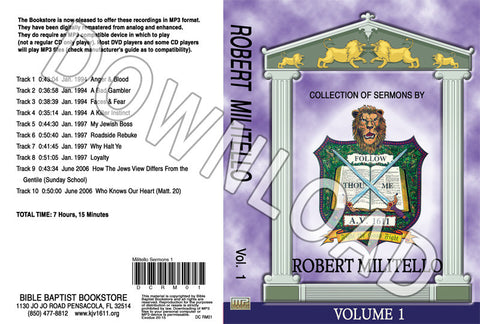 Robert Militello: Sermons, Volume 1 - Downloadable MP3