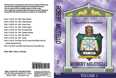 Robert Militello Sermons on MP3 - Volume 1