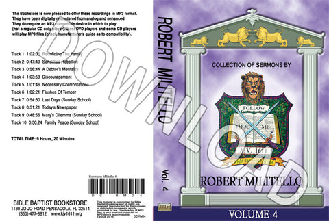 Robert Militello: Sermons, Volume 4 - Downloadable MP3