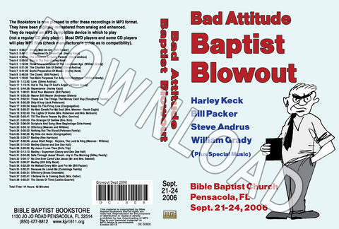 September 2006 Blowout Sermons & Music - Downloadable MP3