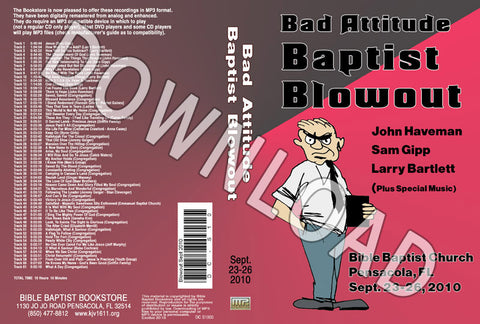 September 2010 Blowout Sermons & Music - Downloadable MP3