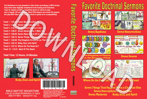 Doctrinal Sermons Collection - Downloadable MP3