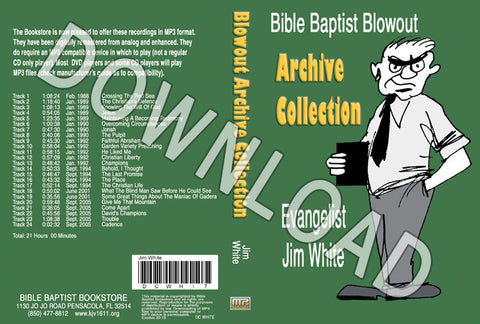 Jim White: Bible Baptist Blowout Archive - Downloadable MP3