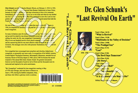 Glen Schunk: Last Revival on Earth - Downloadable MP3