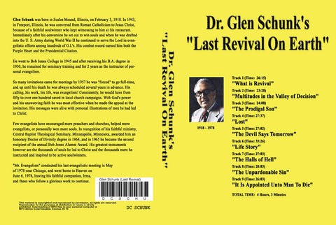 Glen Schunk: Last Revival on Earth - MP3
