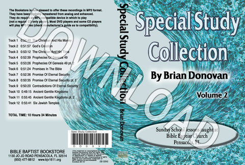 Brian Donovan: Special Study Collection Volume 2 - Downloadable MP3