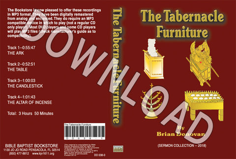 Brian Donovan: The Tabernacle Furniture (2018) - Downloadable MP3
