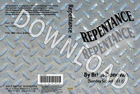 Brian Donovan: Repentance - Downloadable MP3