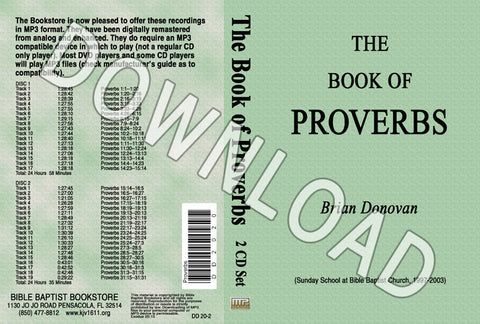 Brian Donovan: The Book of Proverbs - Downloadable MP3