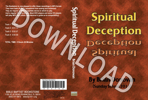 Brian Donovan: Spiritual Deception - Downloadable MP3