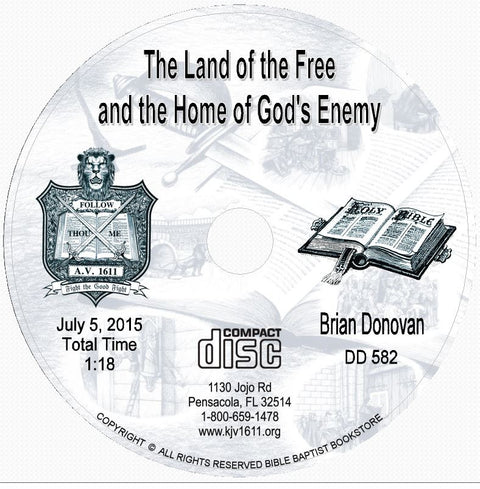 Brian Donovan: The Land of the Free and the Home of God's Enemy CD