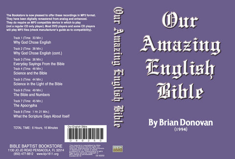 Brian Donovan: Our Amazing English Bible - MP3