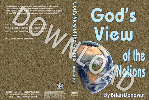Brian Donovan: God's View of the Nations - Downloadable MP3