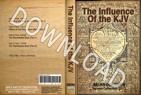 Brian Donovan: The Influence of the KJV - Downloadable MP3