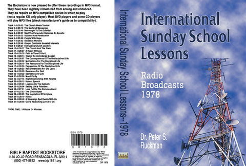 International Sunday School Lessons 1978 - MP3