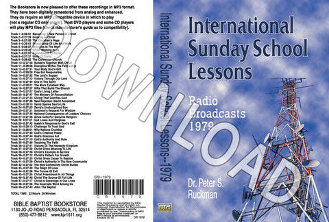 International Sunday School Lessons 1979 - Downloadable MP3