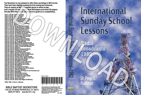 International Sunday School Lessons 1982 - Downloadable MP3