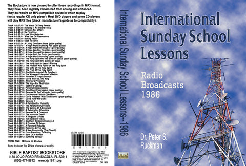 International Sunday School Lessons 1986 - MP3