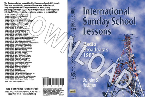 International Sunday School Lessons 1987 - Downloadable MP3