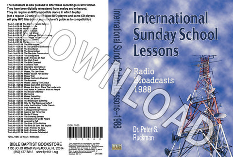 International Sunday School Lessons 1988 - Downloadable MP3