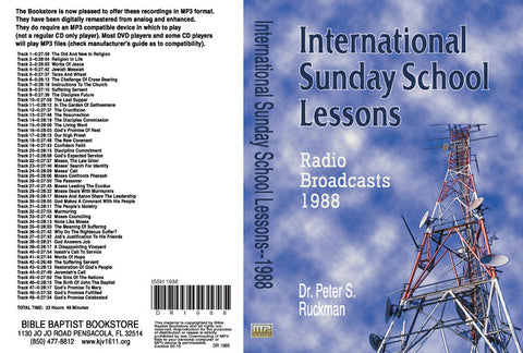 International Sunday School Lessons 1988 - MP3