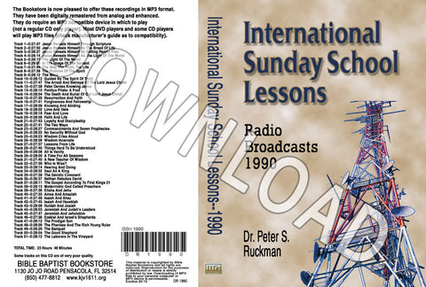 International Sunday School Lessons 1990 - Downloadable MP3