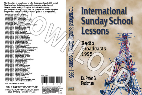 International Sunday School Lessons 1995 - Downloadable MP3
