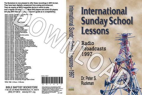 International Sunday School Lessons 1997 - Downloadable MP3