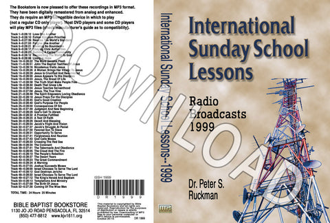 International Sunday School Lessons 1999 - Downloadable MP3