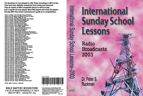 International Sunday School Lessons 2003 - MP3