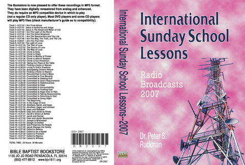 International Sunday School Lessons 2007 - MP3