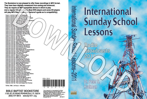 International Sunday School Lessons 2011 - Downloadable MP3