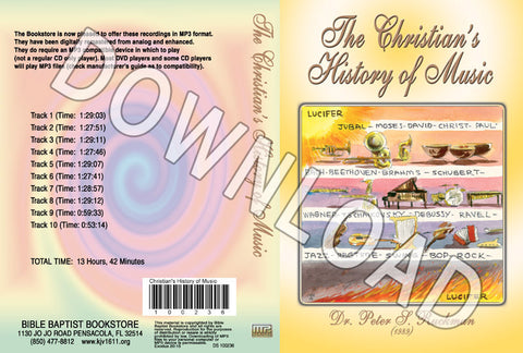 The Christian's History of Music - Downloadable MP3