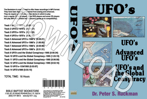 UFOs, Advanced UFOs, and UFOs and the Global Conspiracy - Downloadable MP3
