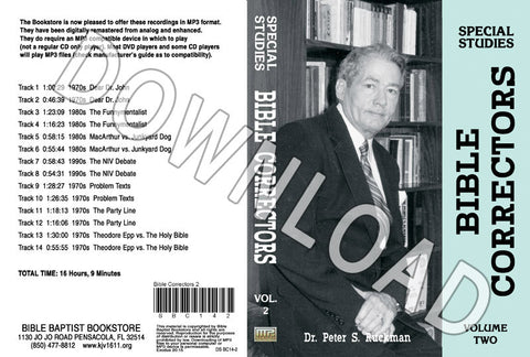 Bible Correctors, Volume 2 - Downloadable MP3