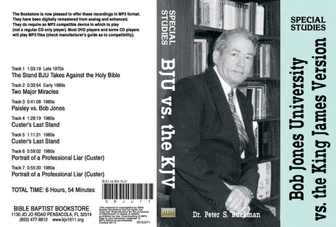 Bob Jones University vs. The Holy Bible KJV - MP3