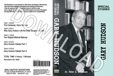 Special Study on Gary Hudson - Downloadable MP3