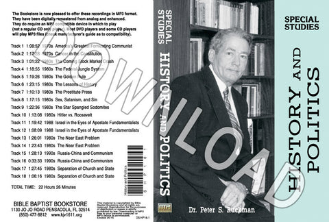History and Politics - Downloadable MP3
