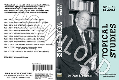 Topical Studies - Downloadable MP3
