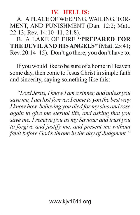Heaven and Hell - Tract