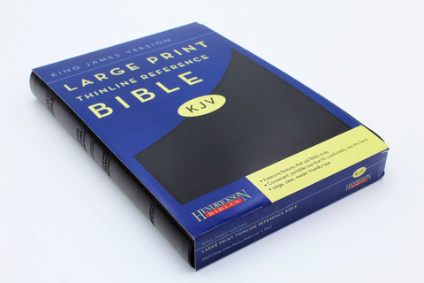 Hendrickson Bible: Large Print Thinline Reference Bible Flexisoft Black