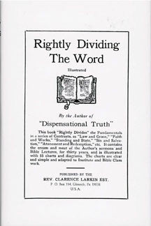 Rightly Dividing the Word