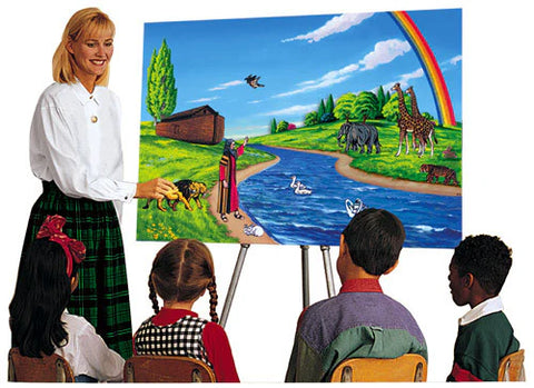 Betty Lukens Mounted Small Deluxe Bible Flannelgraph Set (6.5"" Figures)