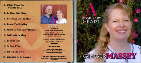 A Missionary Heart - Ginger Massey CD