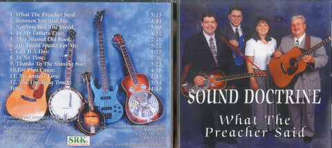 What the Preacher Said - Sound Doctrine CD