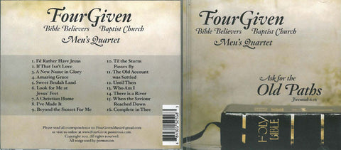 Four Given - Men's Quartet CD