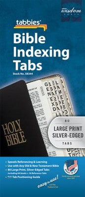 Tabbies Bible Indexing Tabs - Large Print (more colors available)
